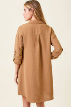 Load image into Gallery viewer, Jessica-Shirt Dress-Toffee
