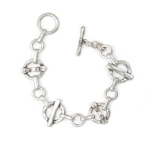 Load image into Gallery viewer, Pewter Link Chain Bracelet

