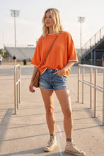 Load image into Gallery viewer, Gameday Contrast Trim Oversized Sweater Top
