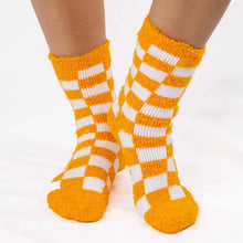 Load image into Gallery viewer, Women's Checkerboard Fuzzy Socks
