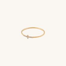 Load image into Gallery viewer, Crystal Cross Ring-Waterproof
