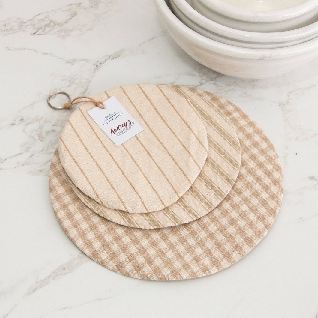 Cloth Bowl Covers, Neutrals (SET OF 3)